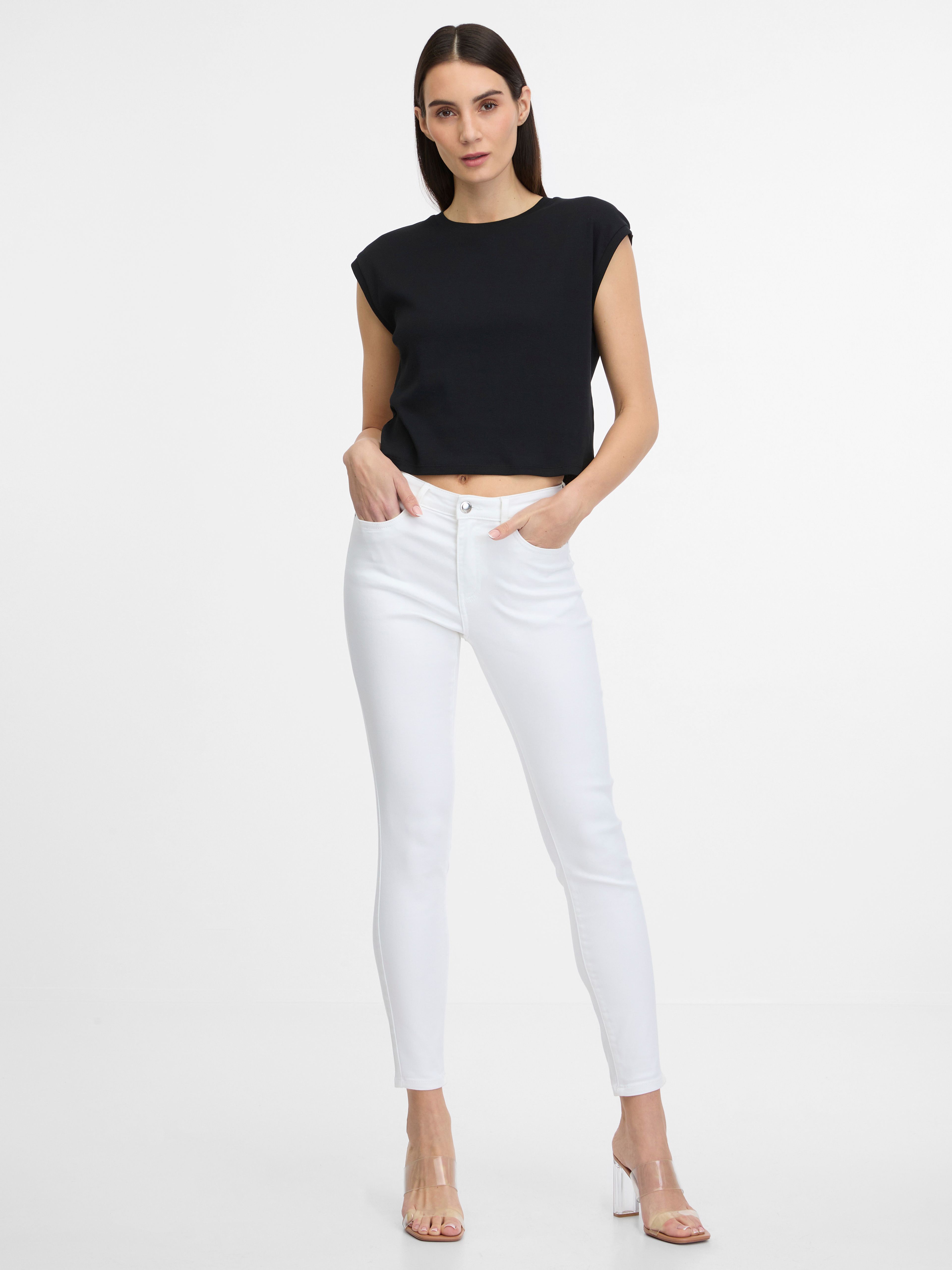 Weiße Damenjeans Skinny Fit ORSAY