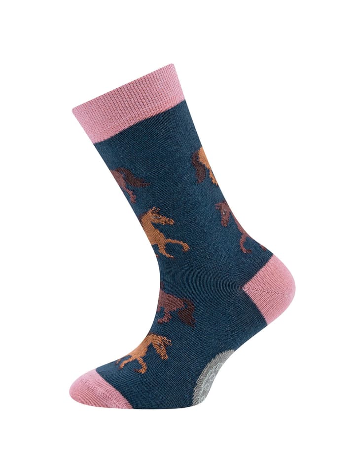 ewers 6er-Set Socken 6er Pack Pferde in blau-beige meliert günstig kaufen