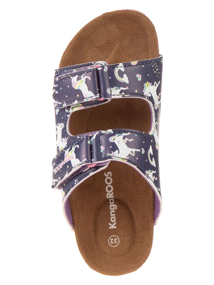 Kangaroos Pantoletten in Lila/ Bunt günstig kaufen