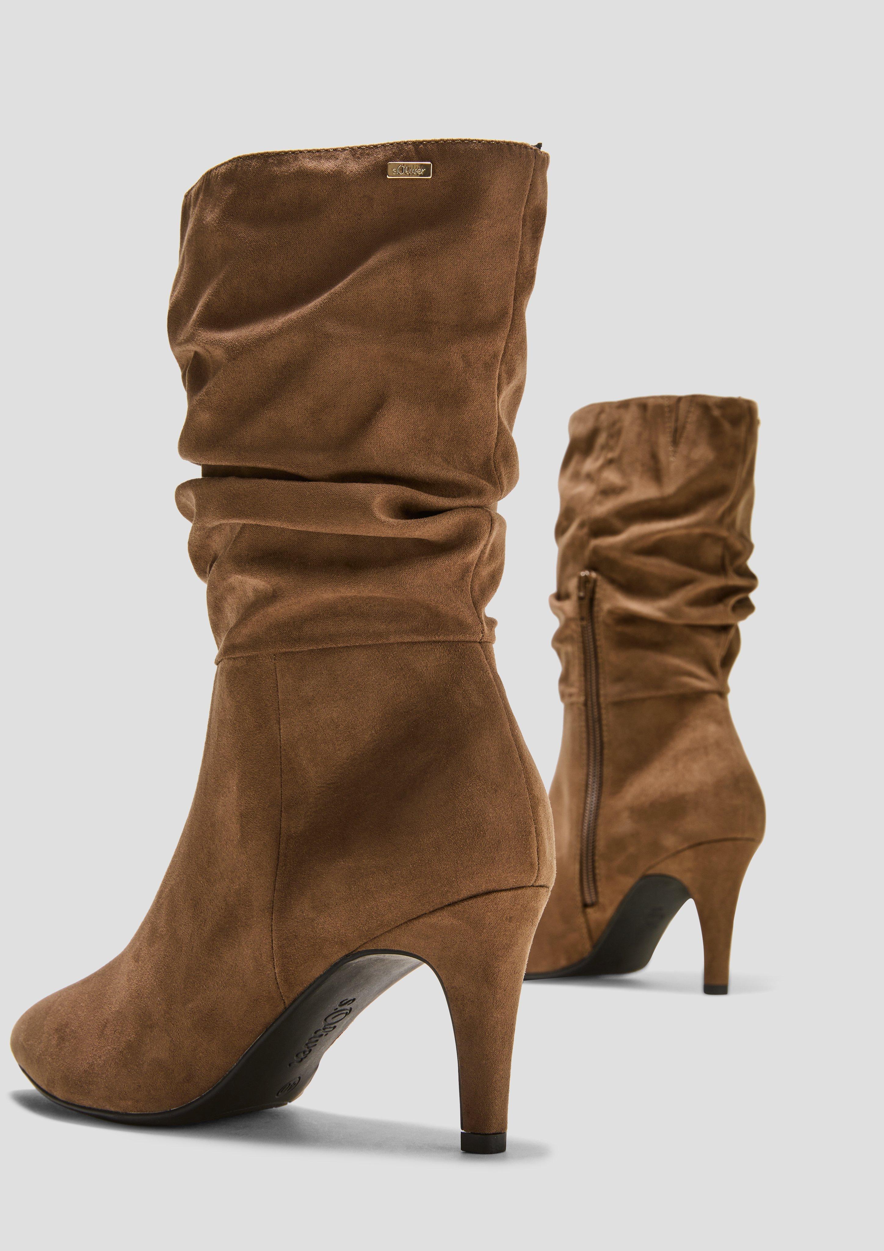 Stiefel in Veloursleder-Optik  6008293-348