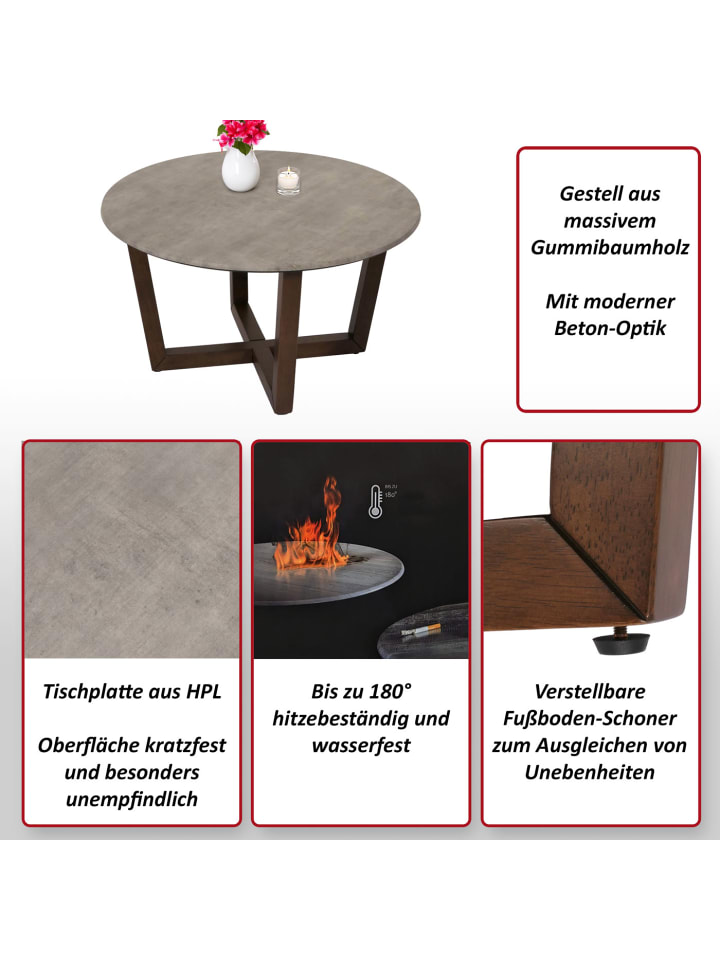 MCW Couchtisch MCW-M61 Laminat Melamin Ø80cm günstig kaufen onesize