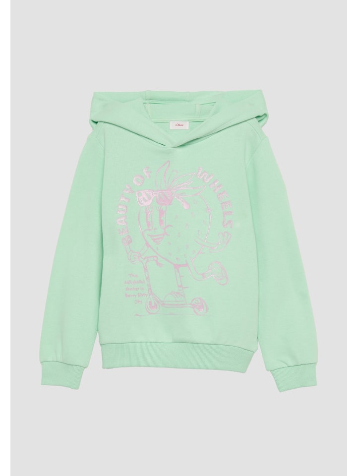 s.Oliver Sweatshirt langarm in Türkis günstig kaufen