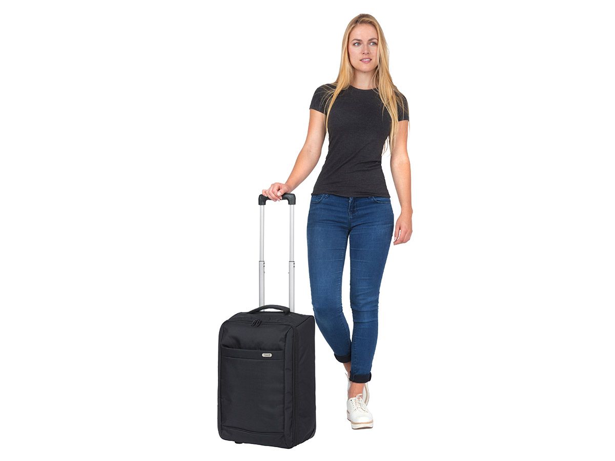 TravelZ 51 cm Black faltbares Händgepäckkoffer