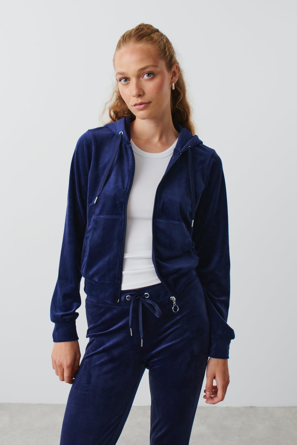 Velour hoodie