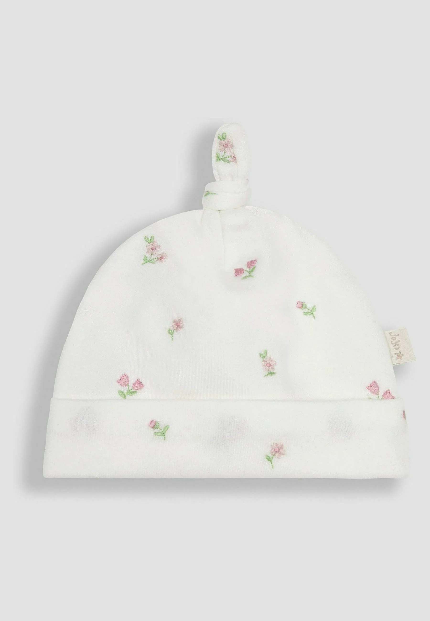 JoJo Maman Bébé FLORAL EMBROIDERED PRETTY REGULAR FIT SET - Gorro