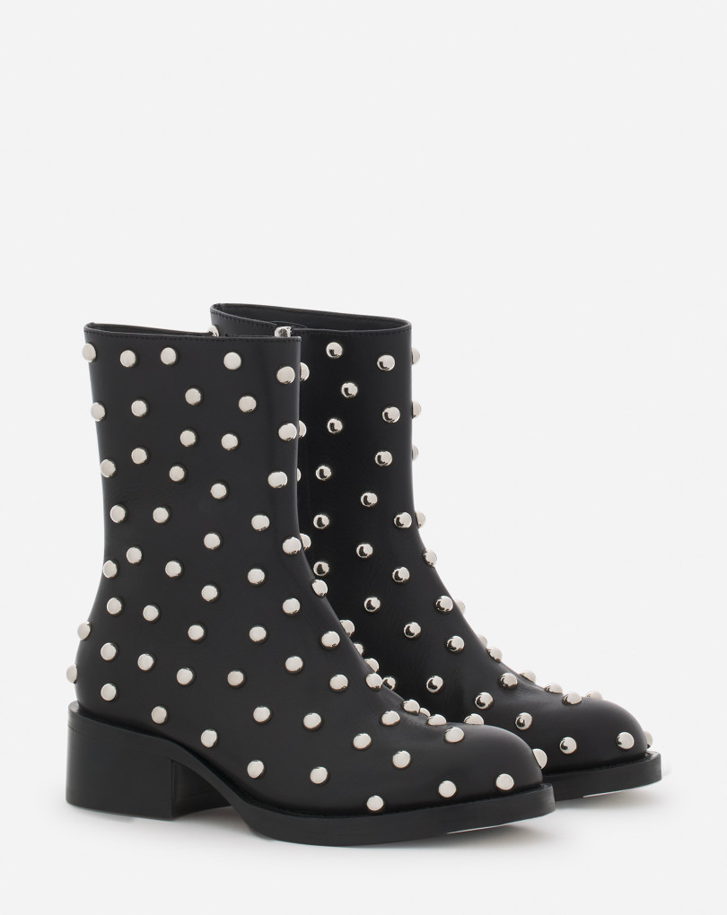 BOTTINES MEDLEY EN CUIR AVEC STUDS
