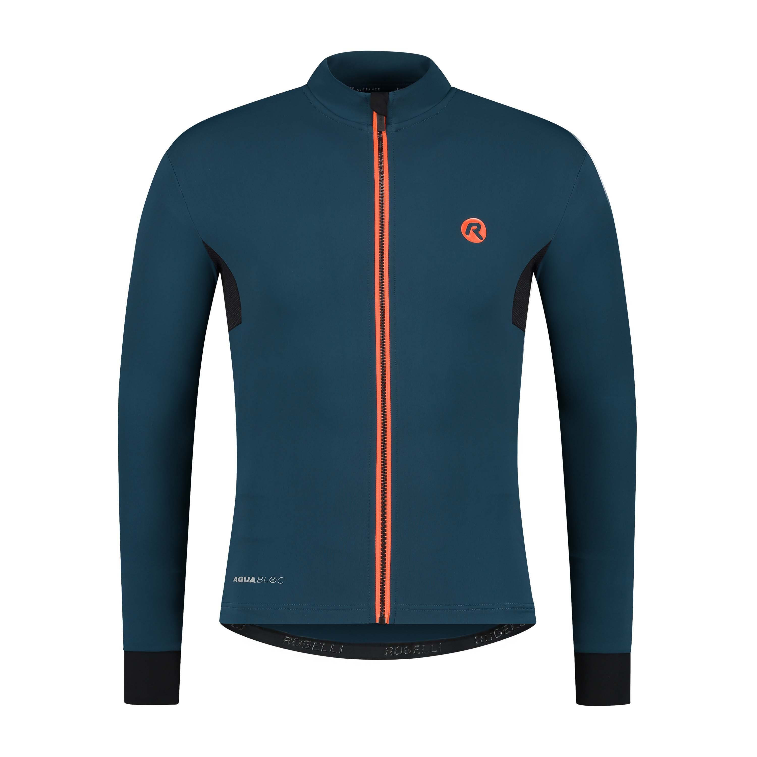 Rogelli Distance Blau Herren Radtrikot Langarm