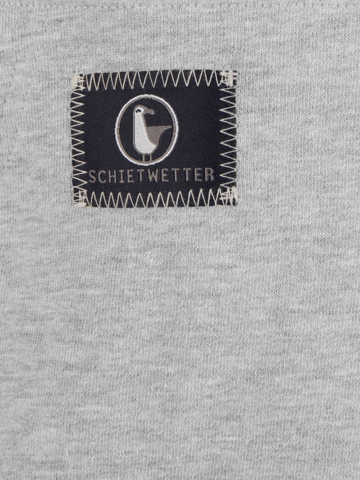 SCHIETWETTER Kinder Hoodie Toni Möwe in grey mel/neon green günstig kaufen