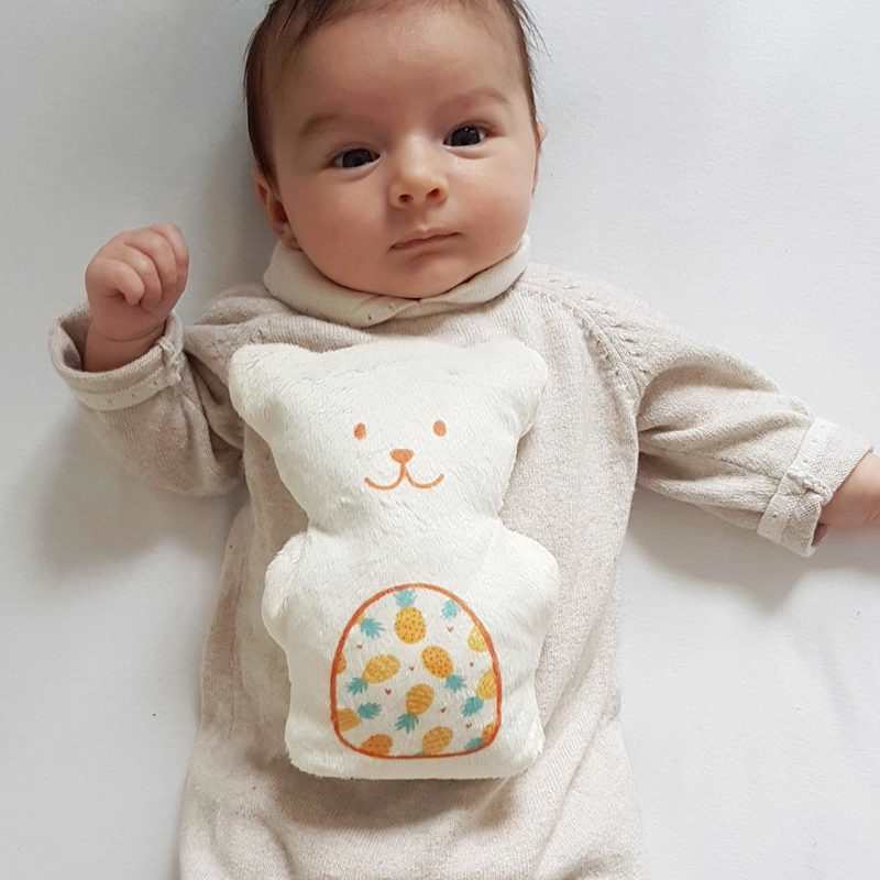 Ourson thérapeutique motif renard Béké Bobo