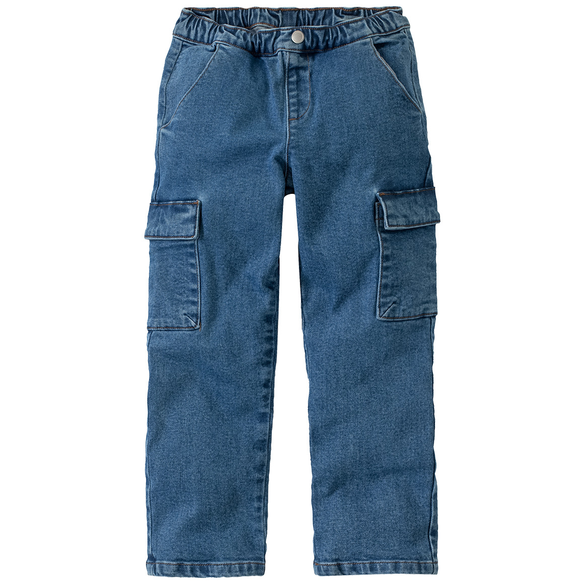 Kinder Loose-Fit-Jeans im Cargo-Style