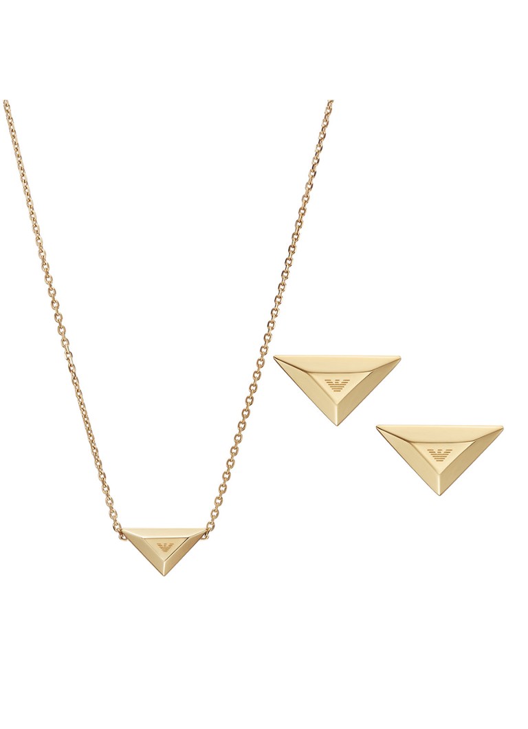 Set colier și cercei Emporio Armani Eagle (2 piese) EGS3160SET
