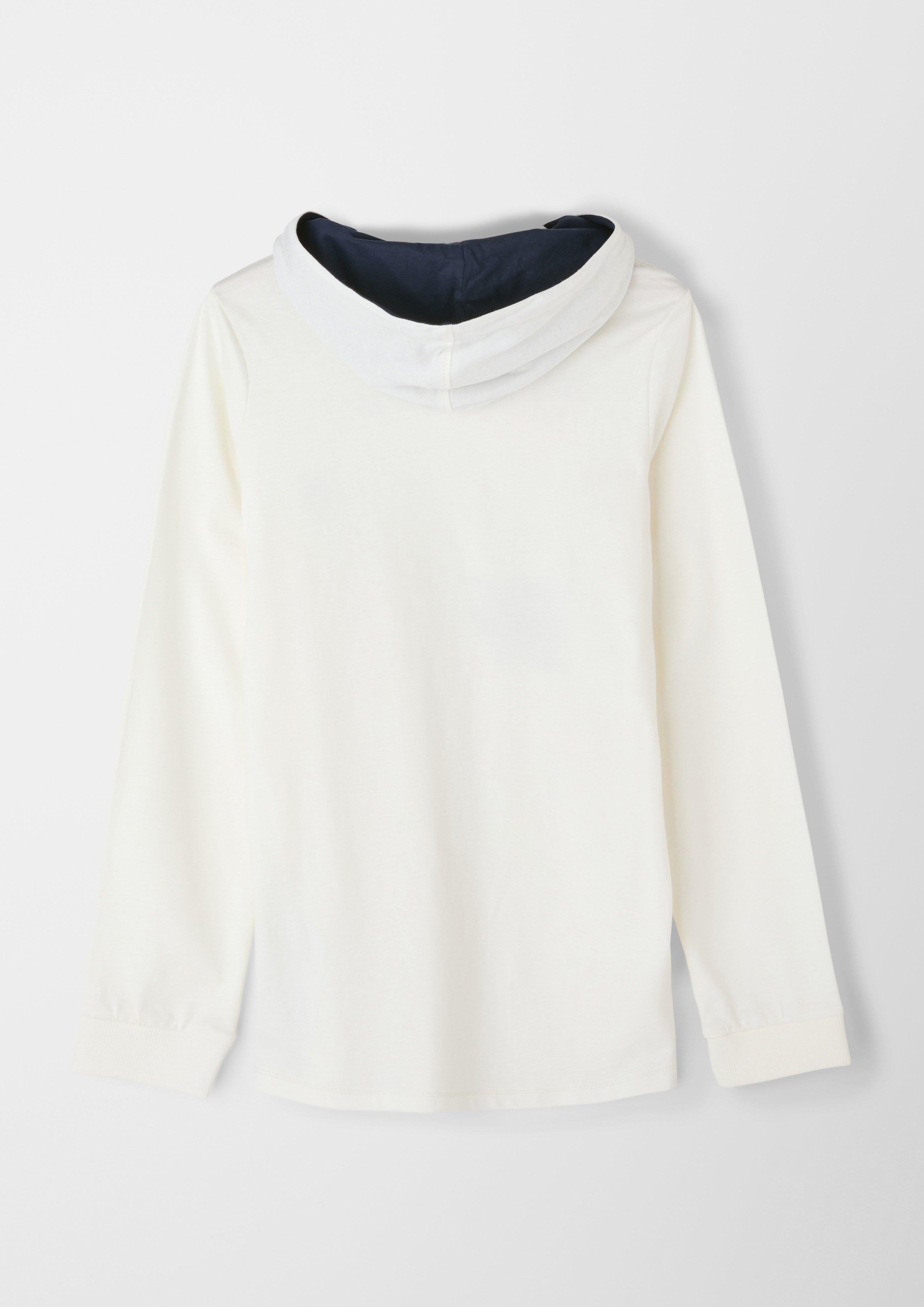 Longsleeve mit Kapuze  2118628-0210