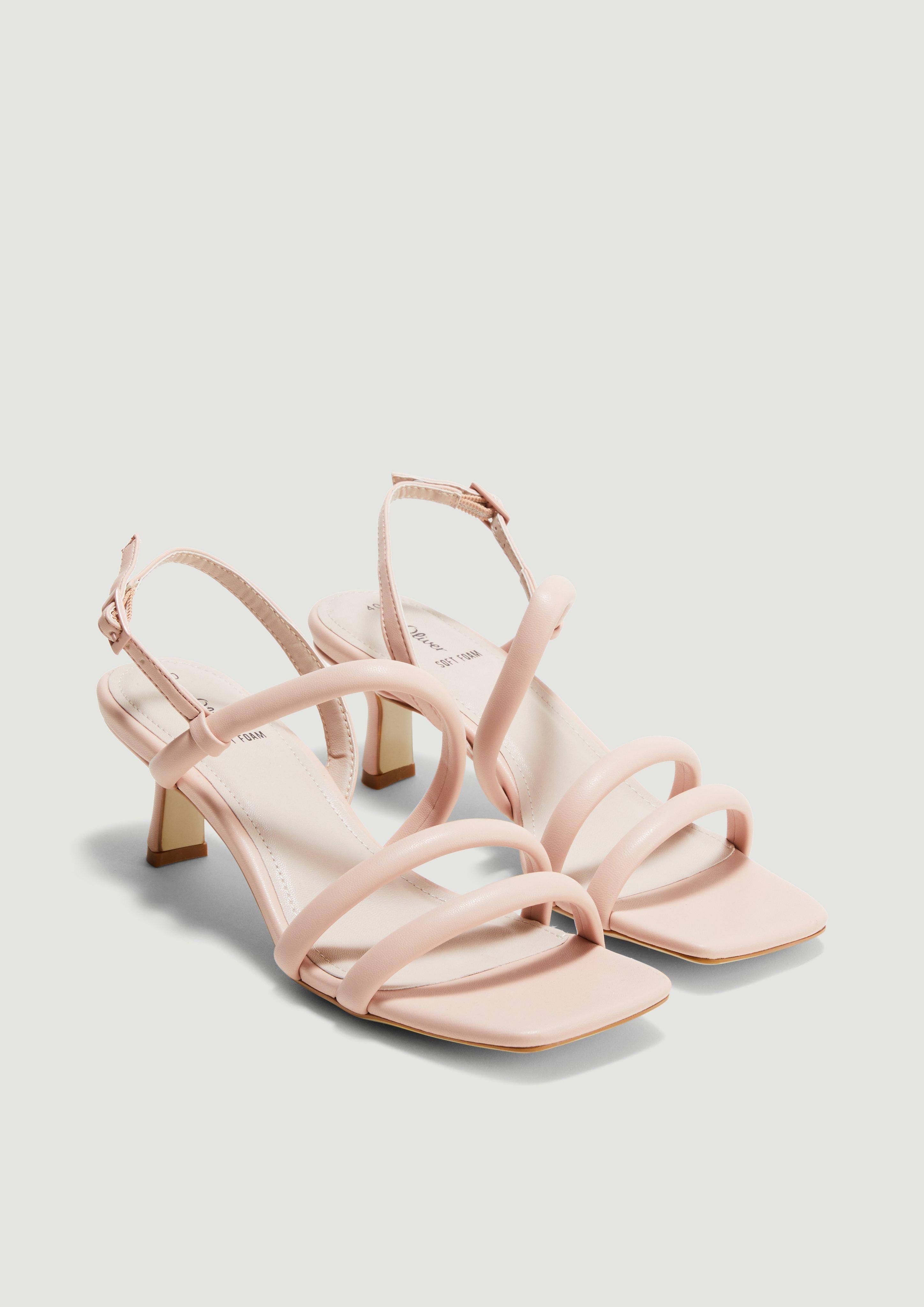 Riemen Sandalen mit Pfennigabsatz  6007699-544