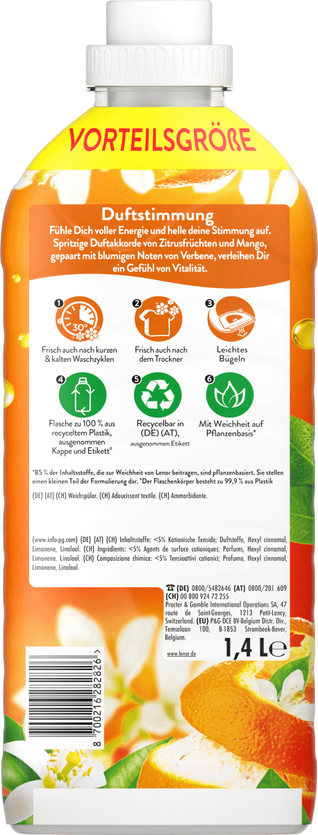Weichspüler Orange & Verbene 56WL, 1,4 l