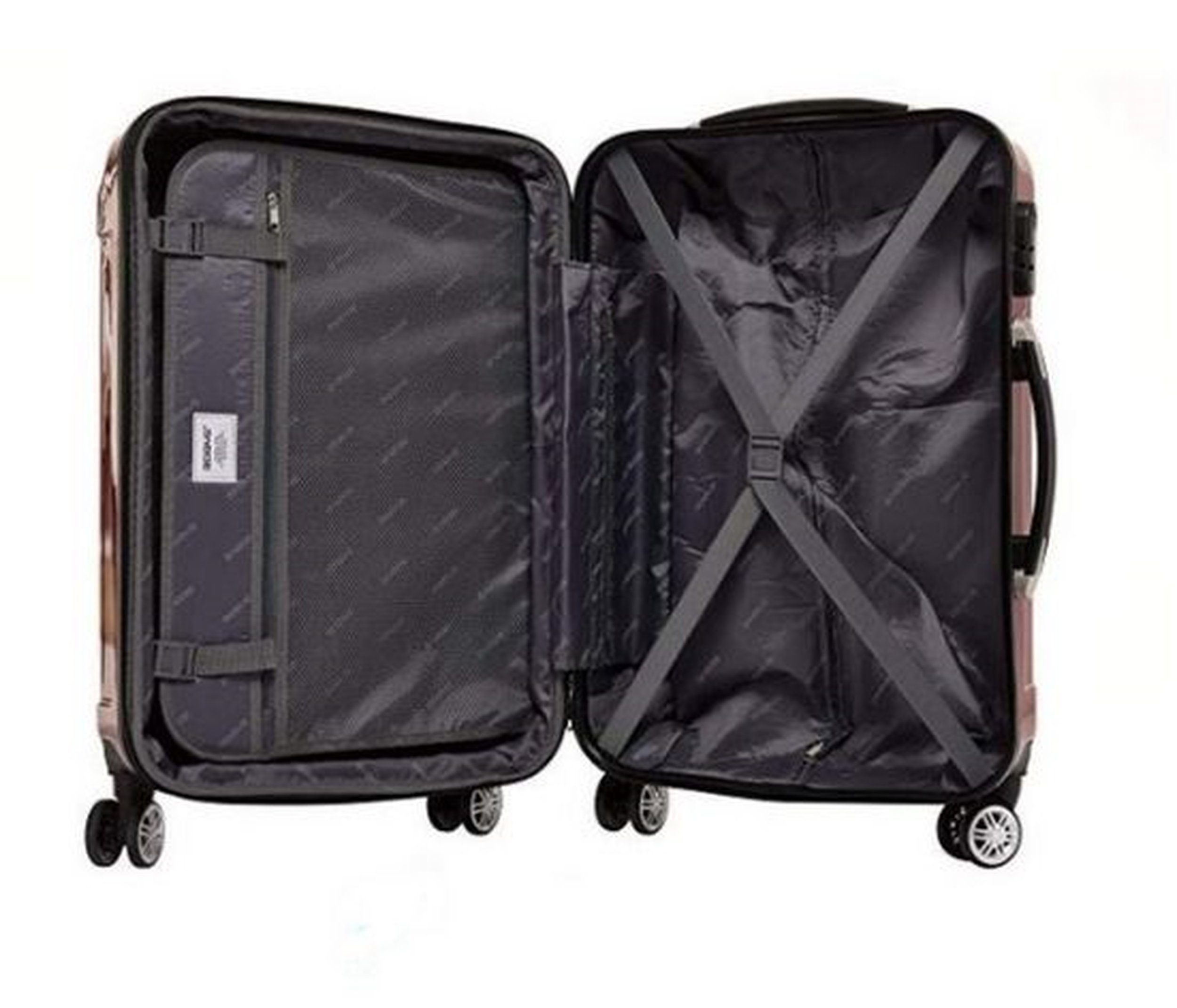 Beibye Trolleyset 2-teilig 65 + 55 cm, 4 Doppel-Rollen, Dehnfalte, div. Farben