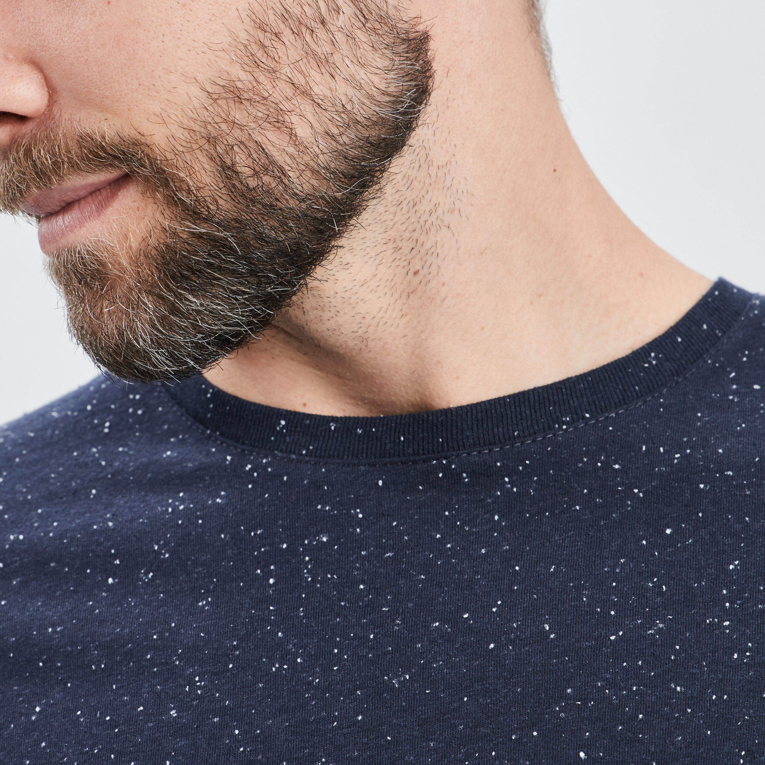 T-shirt manches courtes bleu marine homme | La Halle