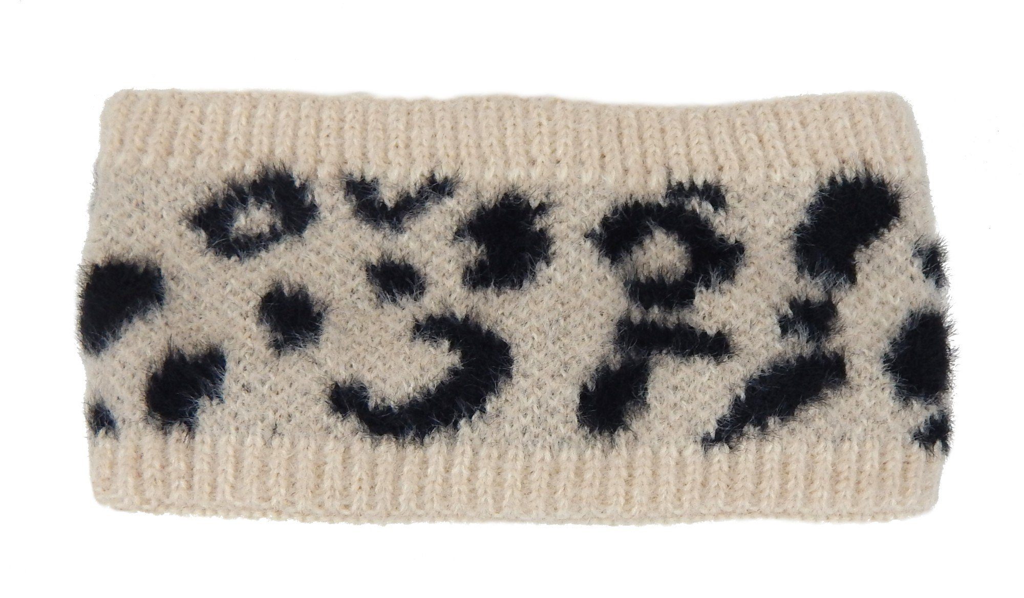 Ella Jonte Stirnband im Leopard Design mit Fleece gefüttert Herbst Winter
