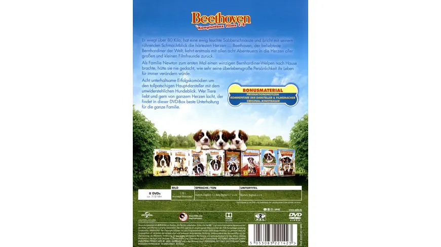 Ein Hund namens Beethoven - Komplettbox  [8 DVDs]