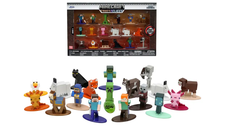 Jada - Minecraft - Nano Metalfigs - Caves & Cliffs 20-Pack