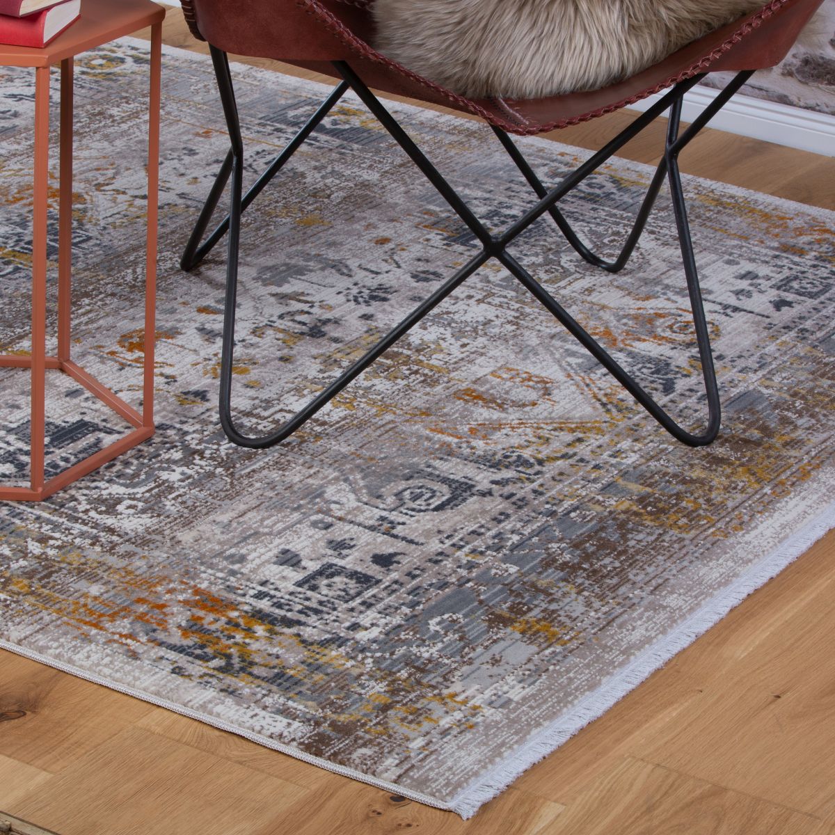 Webteppich Inca Taupe 80 x 150 cm