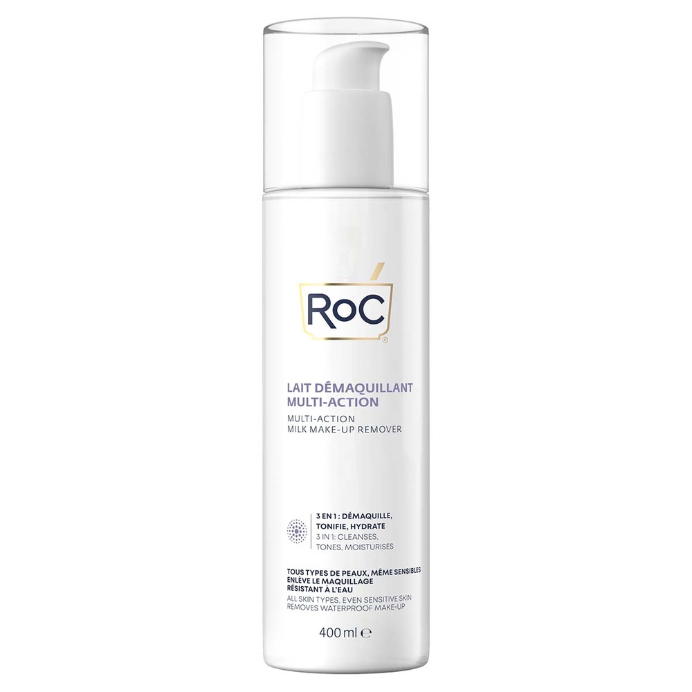 roc RoC Lait Démaquillant Multi Actions Visage 400ml Nettoyant Visage