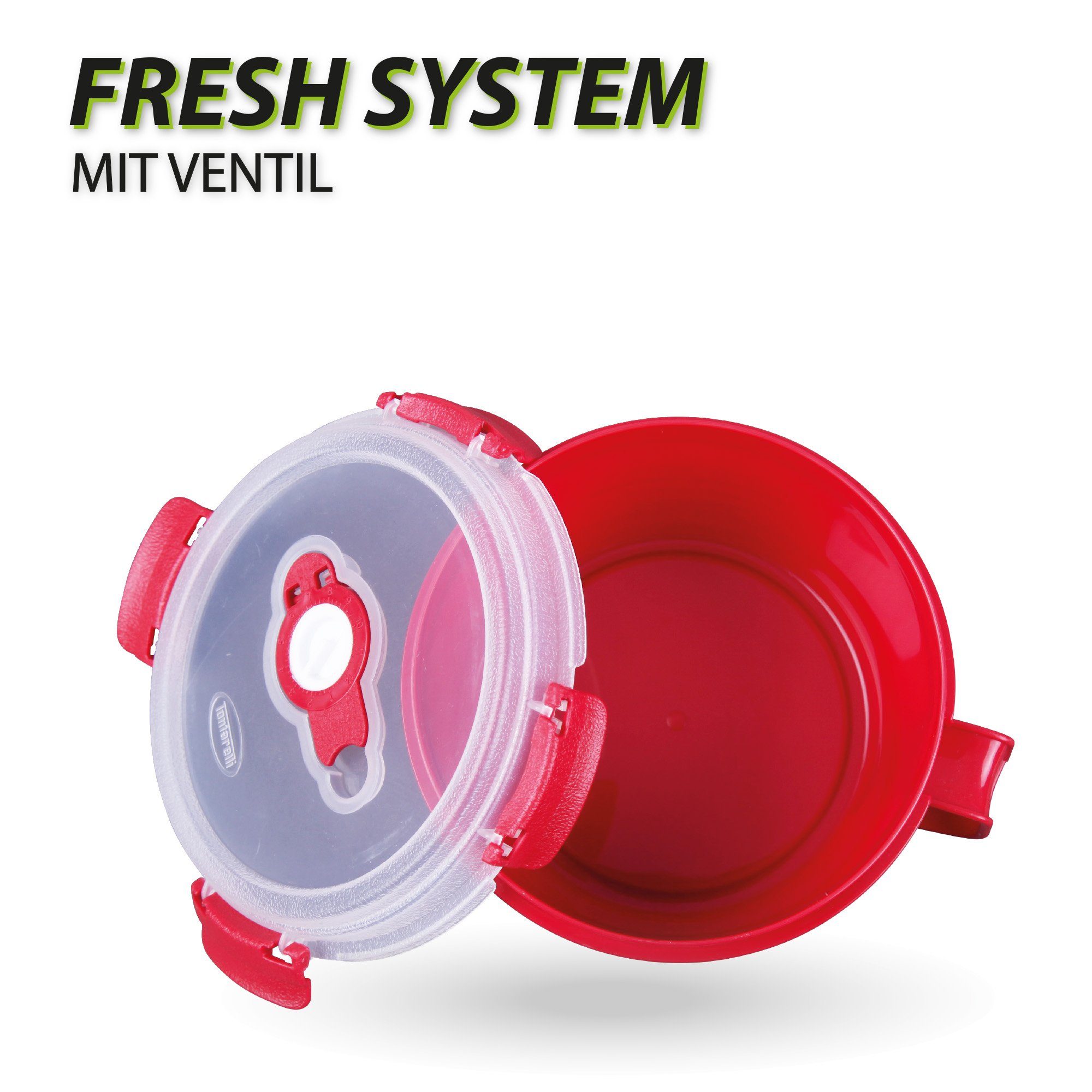 Tontarelli Frischhaltedose Frühstücksschale 0,85 L, Kunststoff, (1-tlg), Vorratsdose für Lebensmittel - Aufbewahrungsbox luftdicht - Meal Prep