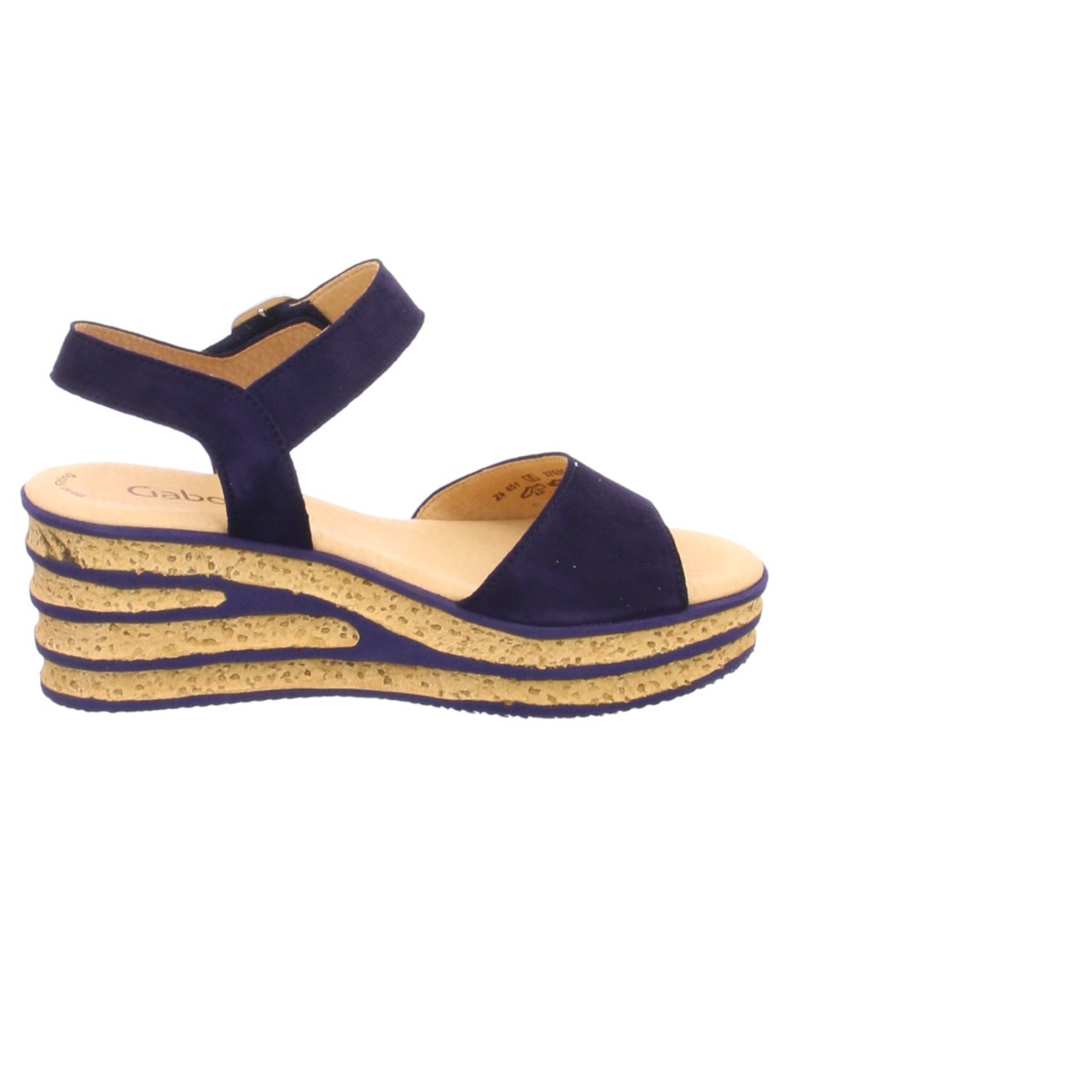 GABOR Komfort Sandalen blau Gabor Fashion Keilsandalette 24.651.16 B