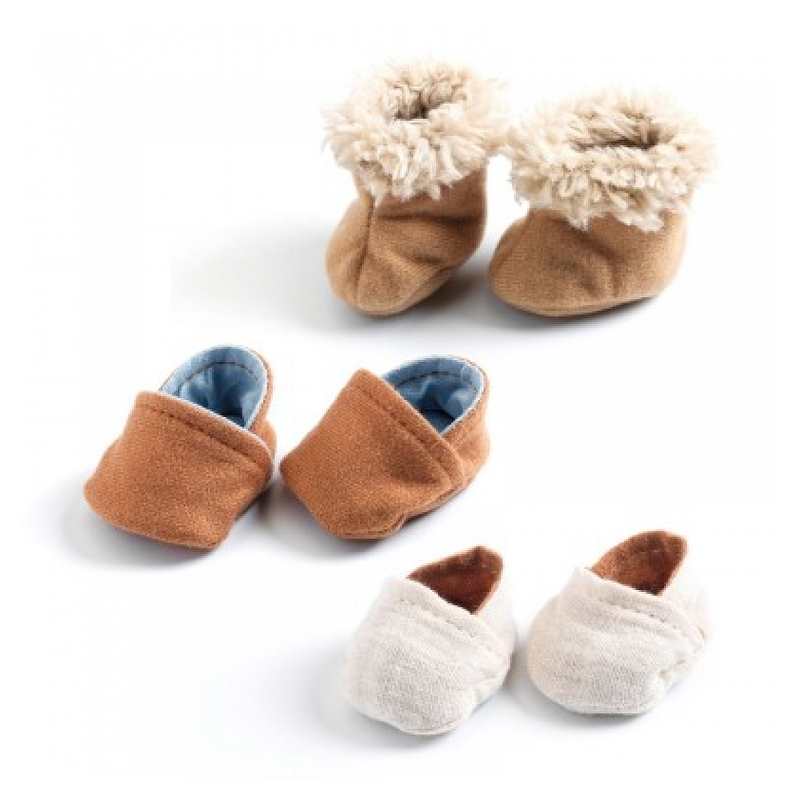 Accessoires pour poupon 3 paires de chausson POMEA