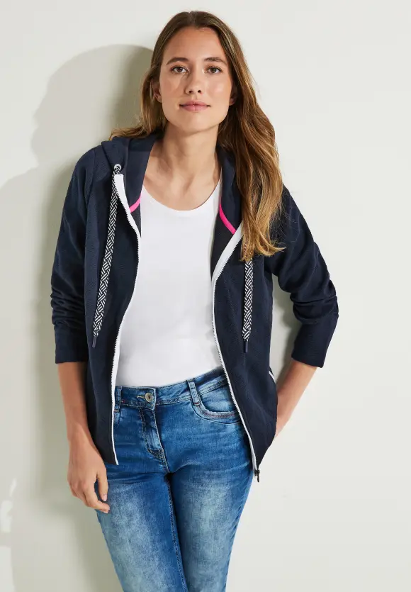 CECIL Jacquard Sweatjacke