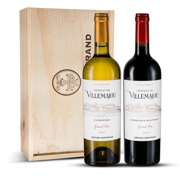Coffret Villemajou Rouge et Blanc 2 Bouteilles - Gérard Bertrand