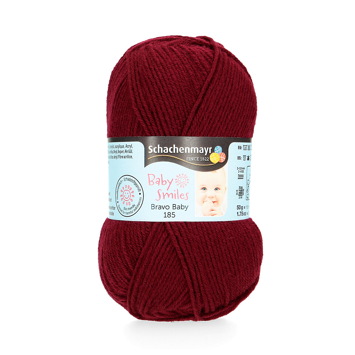 Handstrickgarne Bravo Baby 185, 50g Brombeer