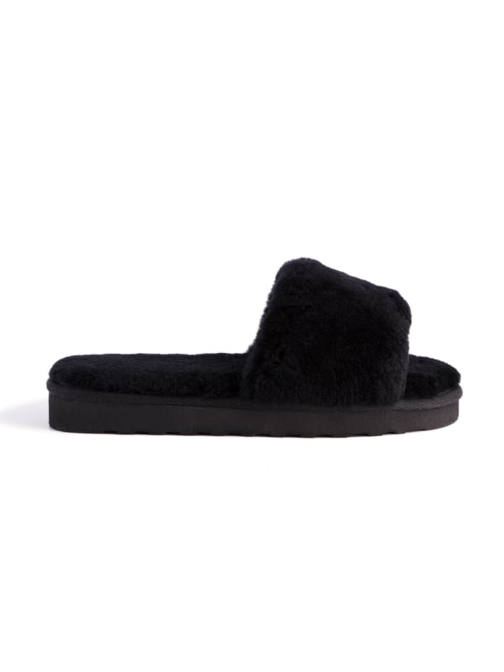 Aus Wooli Slipper Rosebay in Black günstig kaufen