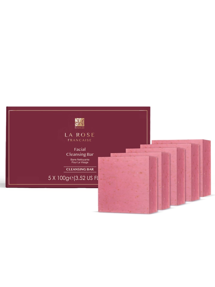 Dr Botanicals 5er Set La Rose Française Gesichtsreinigungsbar, je 100g günstig kaufen onesize