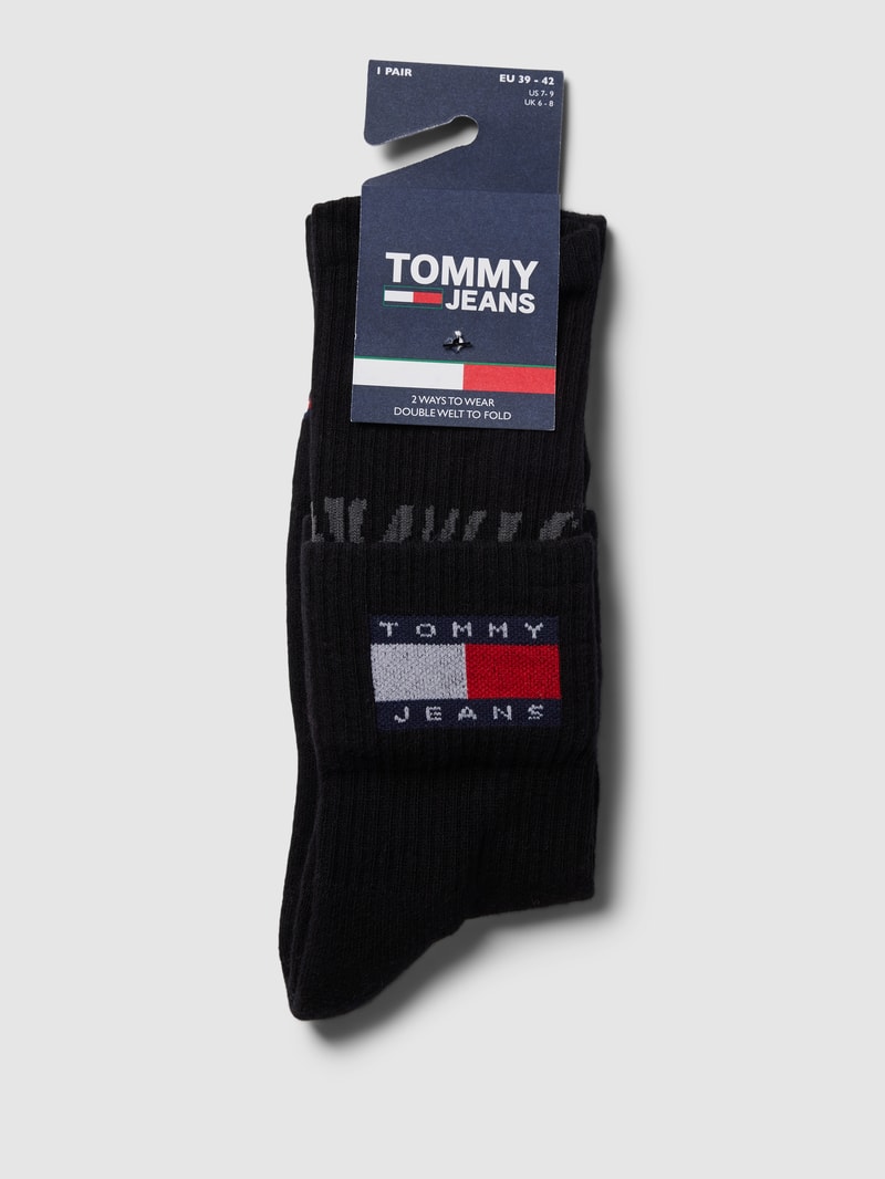 Socken mit Label-Details in schwarz