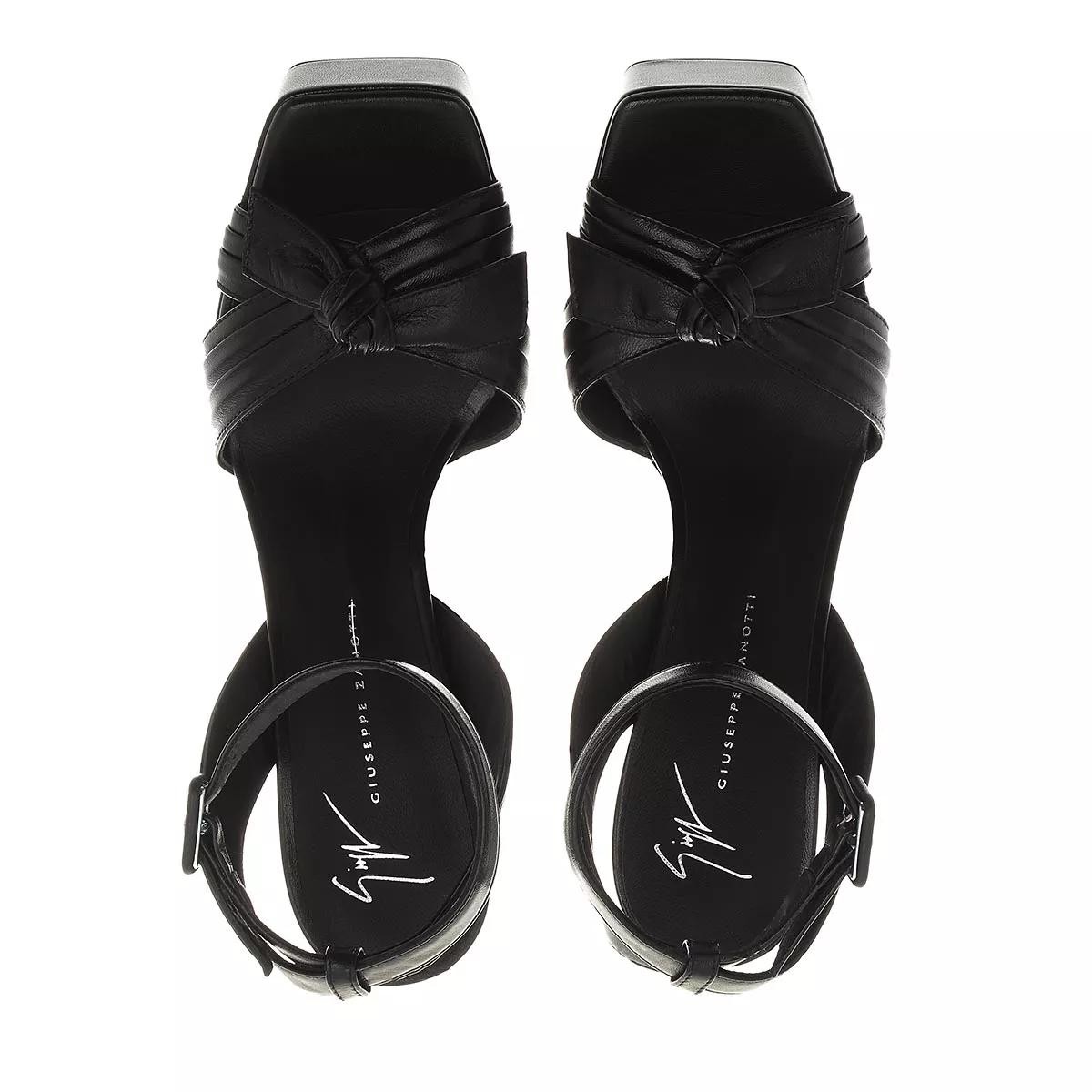 GIUSEPPE ZANOTTI Plateau Sandalen schwarz High Heel