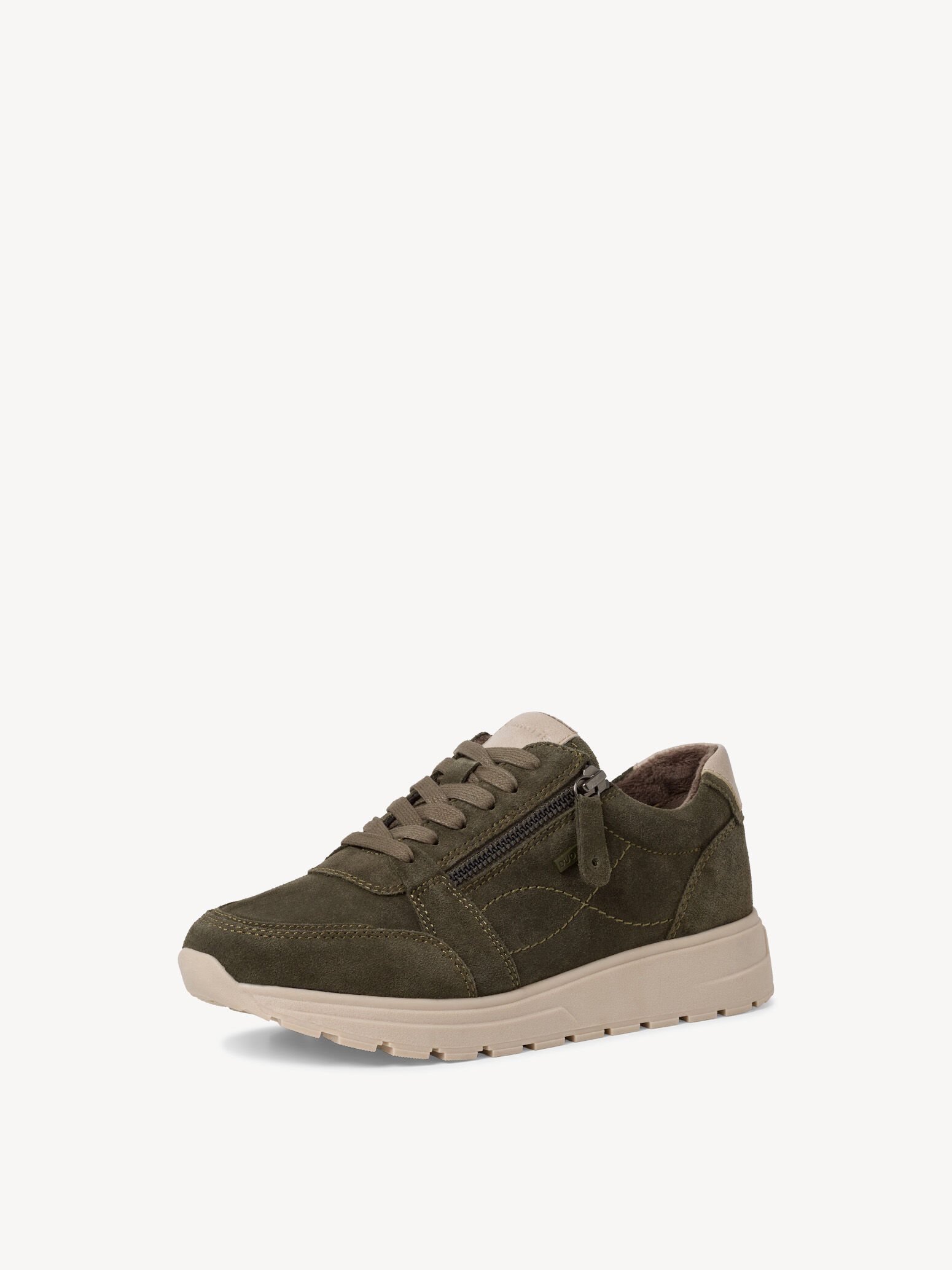 Basket en cuir - vert