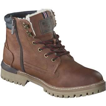 Mustang Schnür Boots in braun