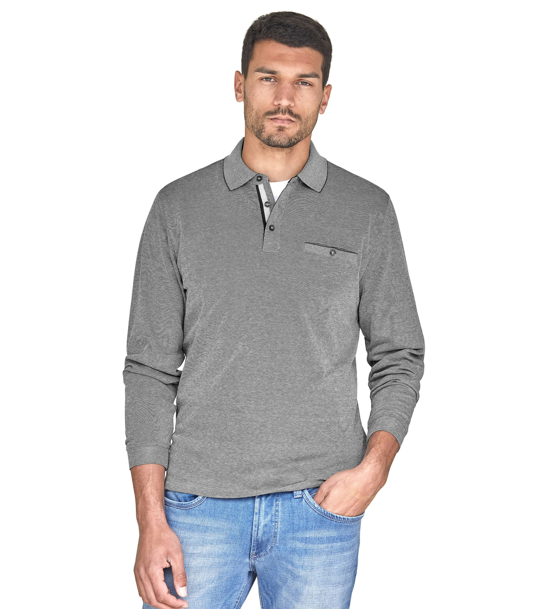 Polo-Shirt Langarm