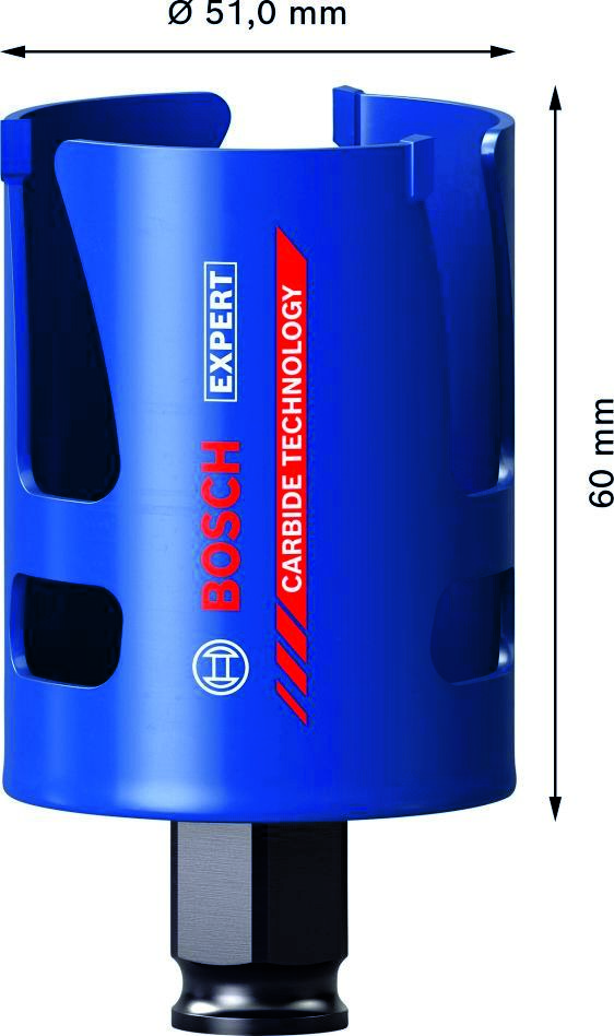 Acessórios Bosch Blue 2608900463 Expert Construction Material Serra copo 51 x 60 mm