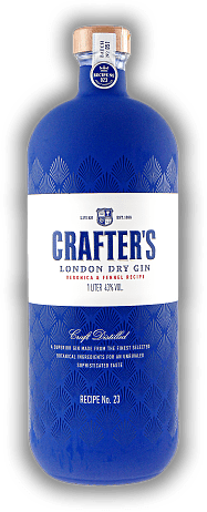 Crafter's London Dry Gin Recipe No. 23 1,0 Liter Crafter's London Dry Gin Recipe No. 23 1,0 Liter Erstklassiger London Dry Gin. 1	 Liter - Vol 43%