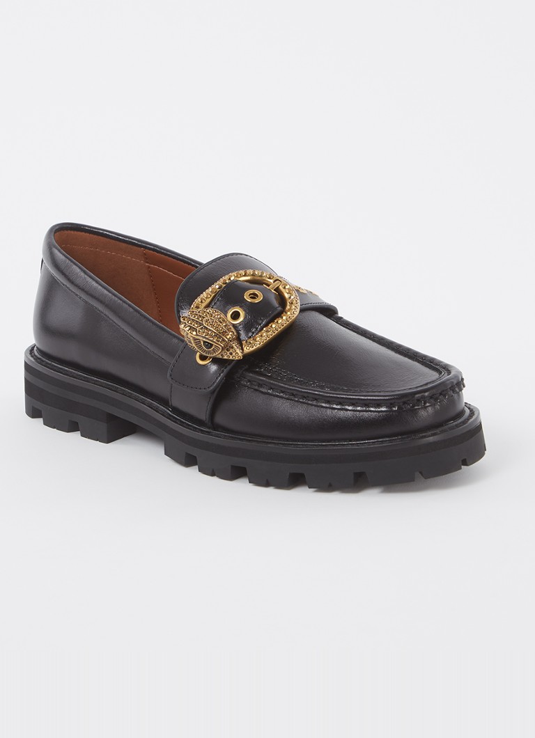 Mocassini in pelle Mayfair di Kurt Geiger con dettaglio fibbia