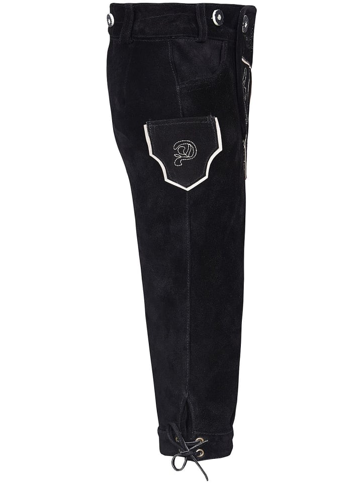Edelnice Edelnice Kinder Trachtenlederhose in schwarz günstig kaufen
