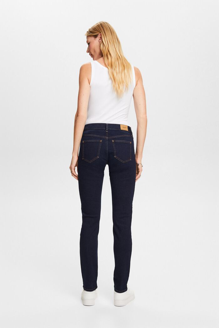 Recycled: schmale Stretchjeans mit hohem Bund