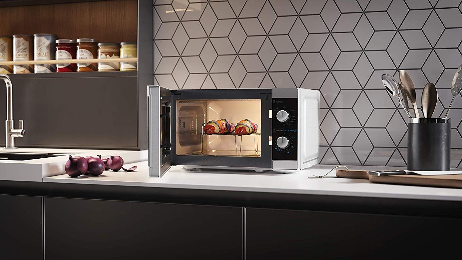 Sharp Mikrowelle YC-MS01E-S, 20 l
