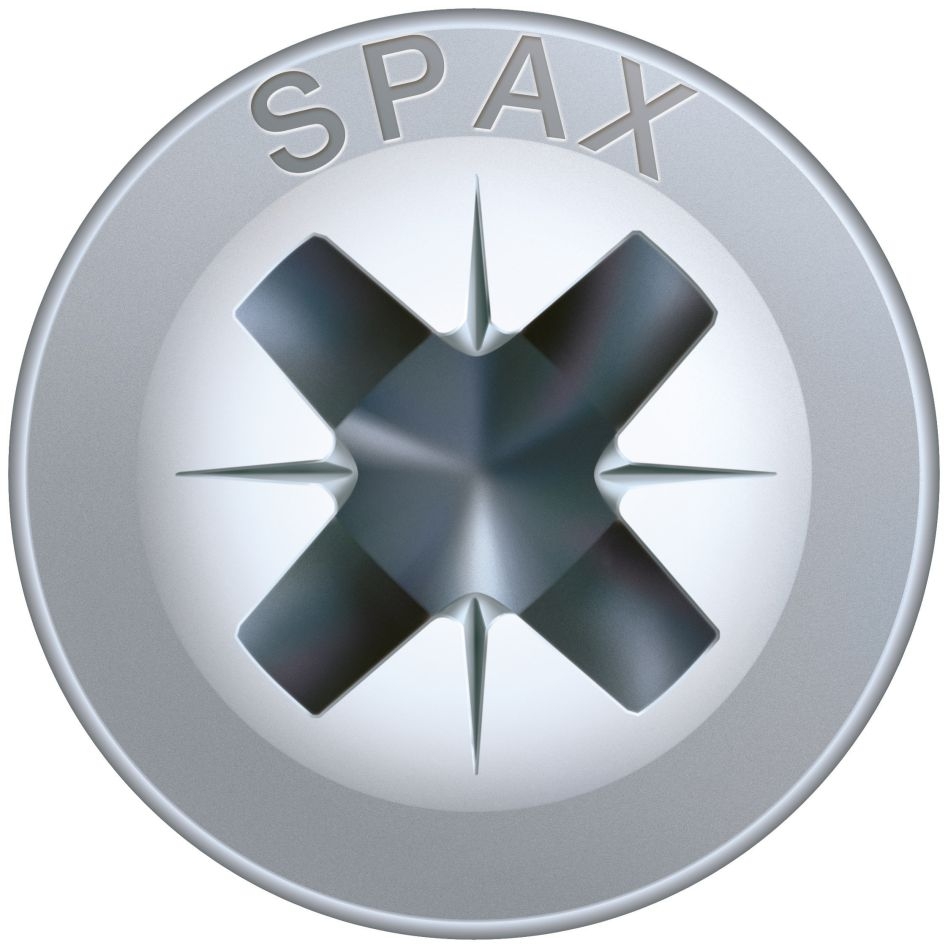 SPAX 0281010350172 Universalskrue 3,5 x 17 mm, Bakveggshode, Kryss PZ2, Full gjenge, WIROX - 3000ST