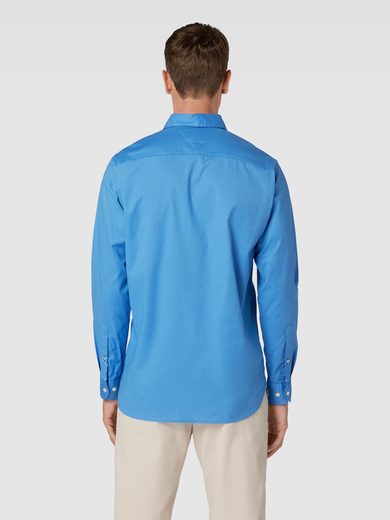 Regular Fit Freizeithemd aus Baumwolle mit Button-Down-Kragen in aqua blau
