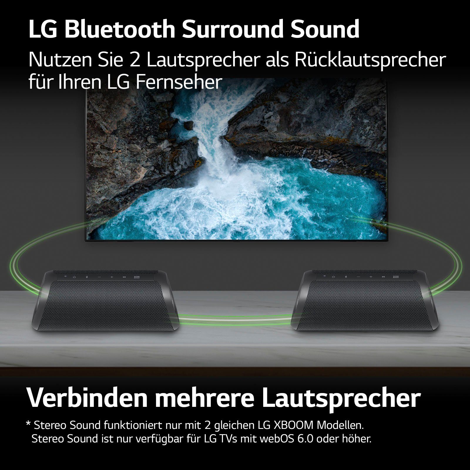 LG XBOOM Go DXG7 1.0 Lautsprecher (Bluetooth, 40 W)