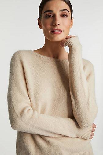 Rich & Royal Damen Strickpullover COZY CREW NECK mit Alpaka