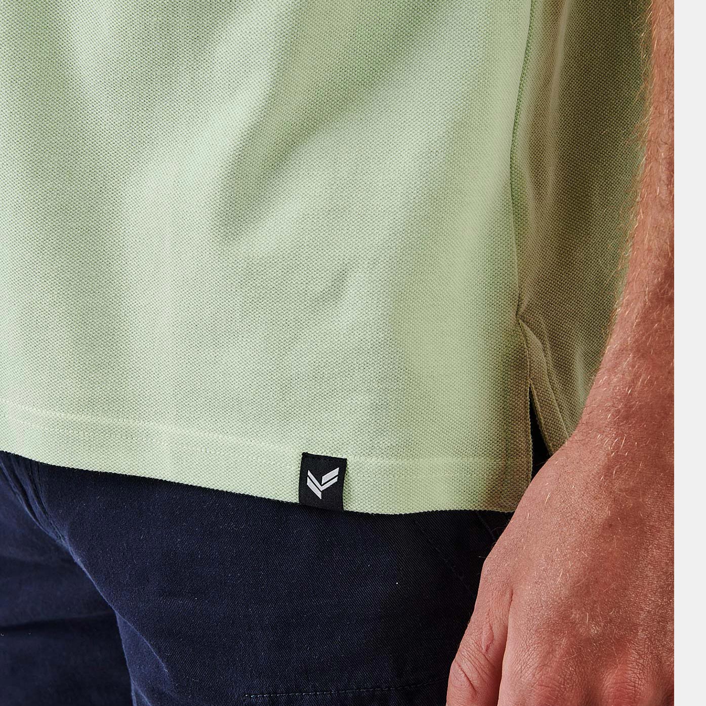 RAYOC  Polo vert homme 100% coton bio