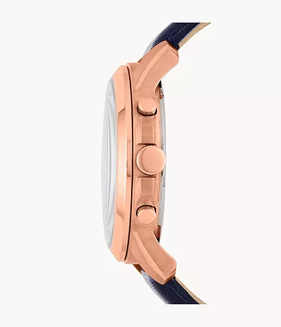 Fossil Herrenuhr Grant Leder Roségold